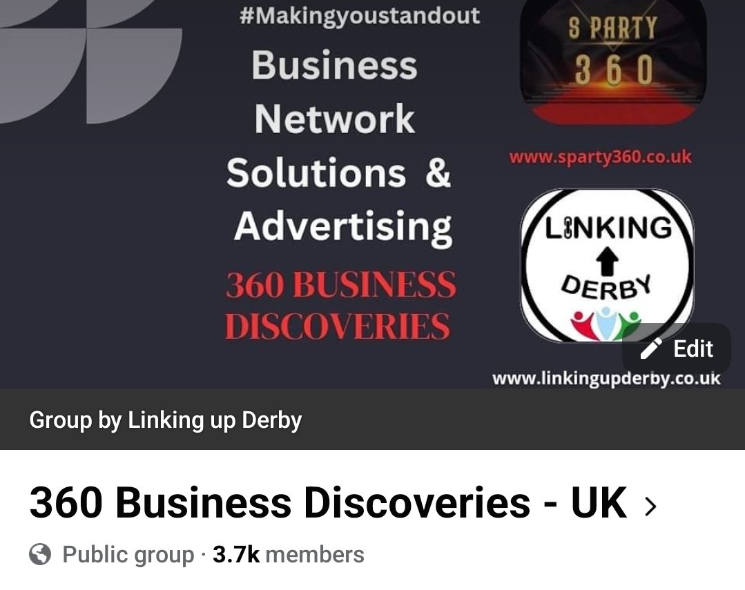 4 Great groups upto 10 k members managed by @linkingupderby on Facebook Opportunity to feature on linkingupderby.co.uk #linkingupderby #Derby #360businessdiscoveries #HealthyEating #HealthyHabits #facebookmarketing