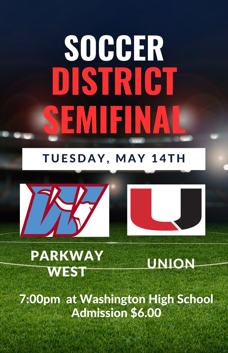 District semifinal soccer tonight at 7pm at Washington High School. Admission $6.00 Longhorns vs. Wildcats GO HORNS!!