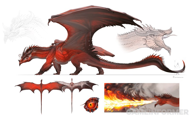One of my favorite things I've seen for the upcoming core book refresh is the concept art for the red dragons. I adore that their underside is shades of gray, to blend in with a smoke-filled sky as they destroy a landscape. Artist: Alexander Ostrowski #dnd
