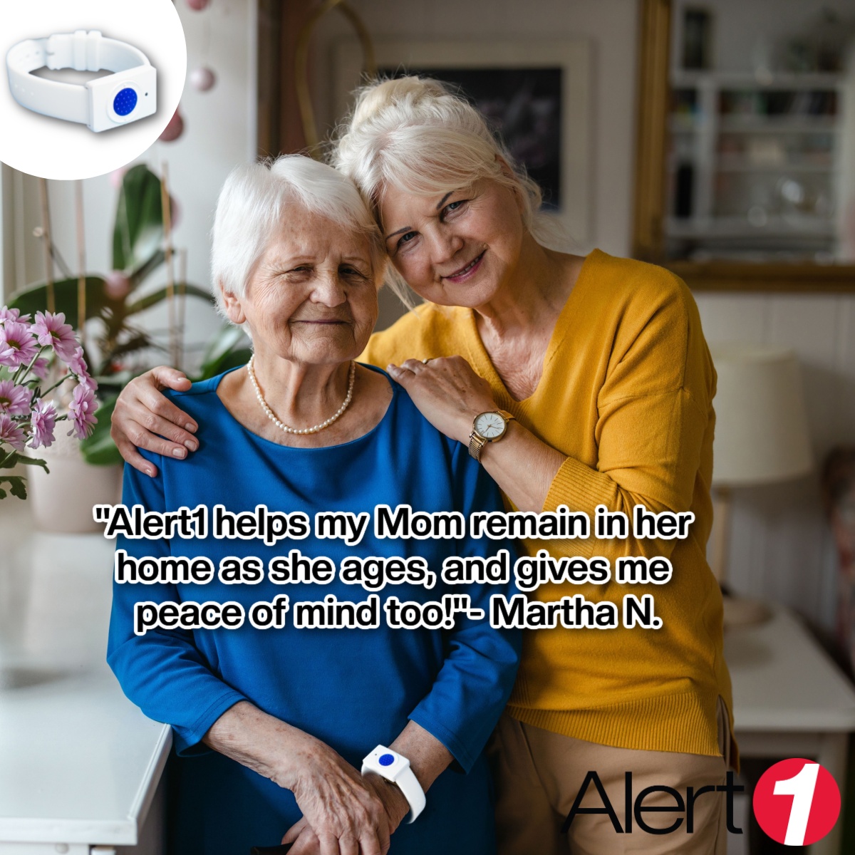 If you or your loved one wants to age at home, let Alert1 be your #safety companion! Press the button & get help fast, 24/7. #free equipment & lowest service rates- starting at just $18.95/mo. Call now 888-981-9844 to get started!
#TestimonialTuesday #review #deals #AgingInPlace