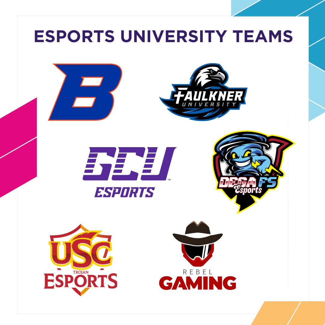 Witness these champion-level collegiate teams battle it out in live 3-on-3 Rocket League matches at the InfoComm Esports Live 2.0 booth located at C9771. @BoiseStEsports , @FaulknerATHL , @gcu , @Talladega_1867 , @USCEsports_ , @UNLV Learn more 👉 infocommshow.org/esports