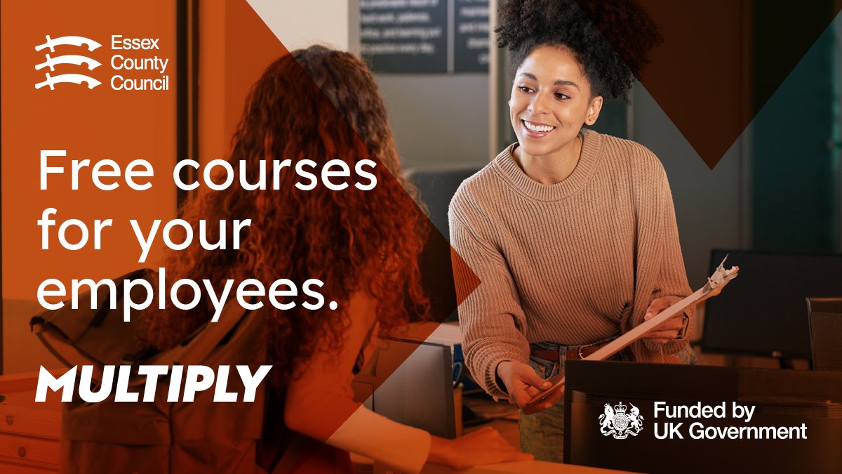 Are you looking for free maths courses for employees? Multiply has you covered, with courses for adults ages 19 and over. They have been designed to align with real business demands! Local business can access free training, so employees gain skills they need to excel at work!