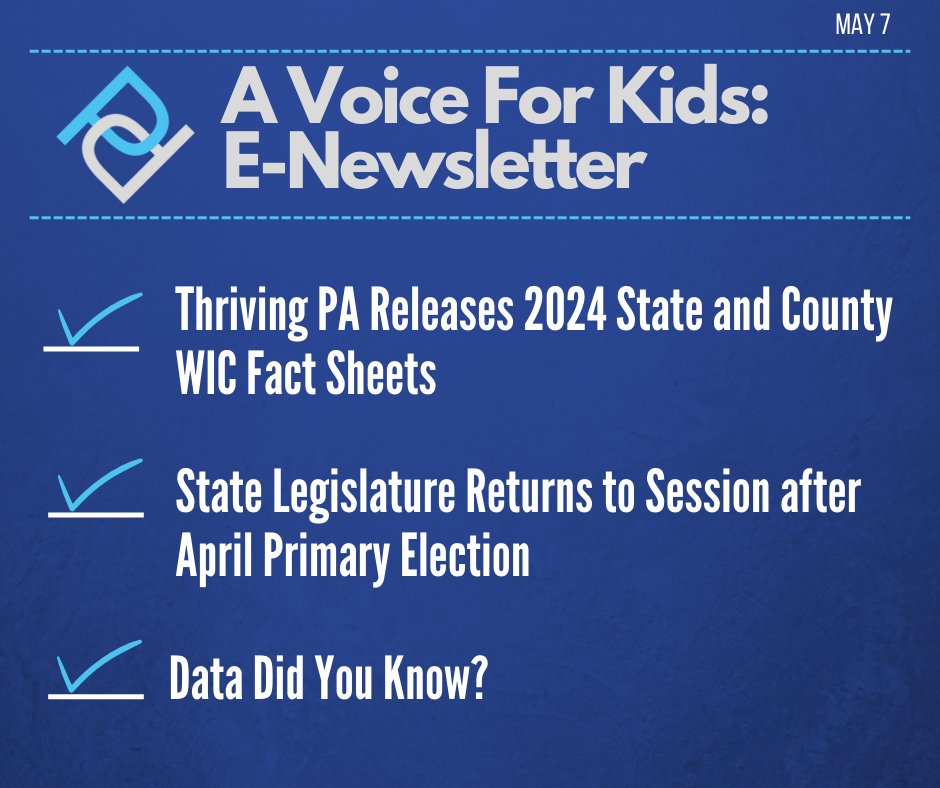 Stop missing out on all our fun data updates! Sign up for our enews and a voice for kids. #signupnow ow.ly/bn4m50RFRpm