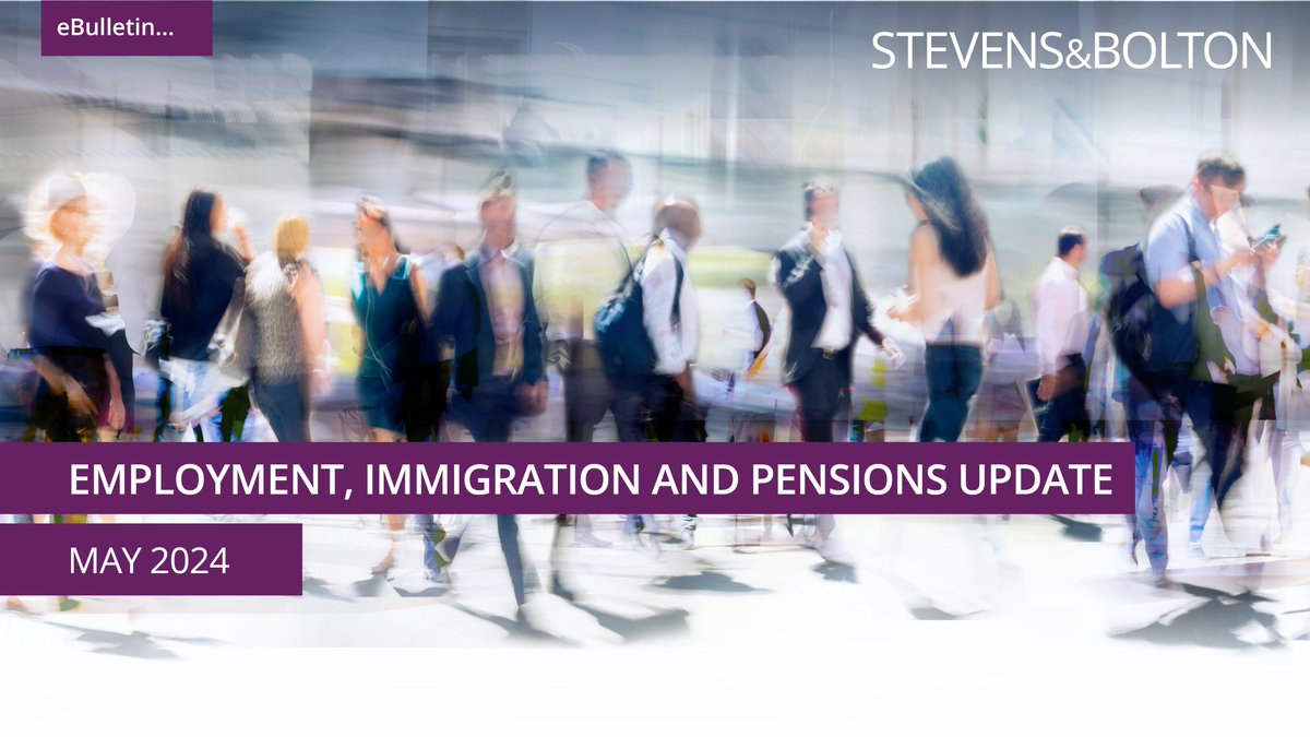 Discover the latest #employment, #immigration and #pensions legal insights in our monthly round-up. In this edition we discuss internal investigations, whistleblowing, immigration sponsorship changes, plus much more! Read here 👉insights.stevens-bolton.com/t/r-e-tdliddyd…

#UKEmpLaw #UKImmigration