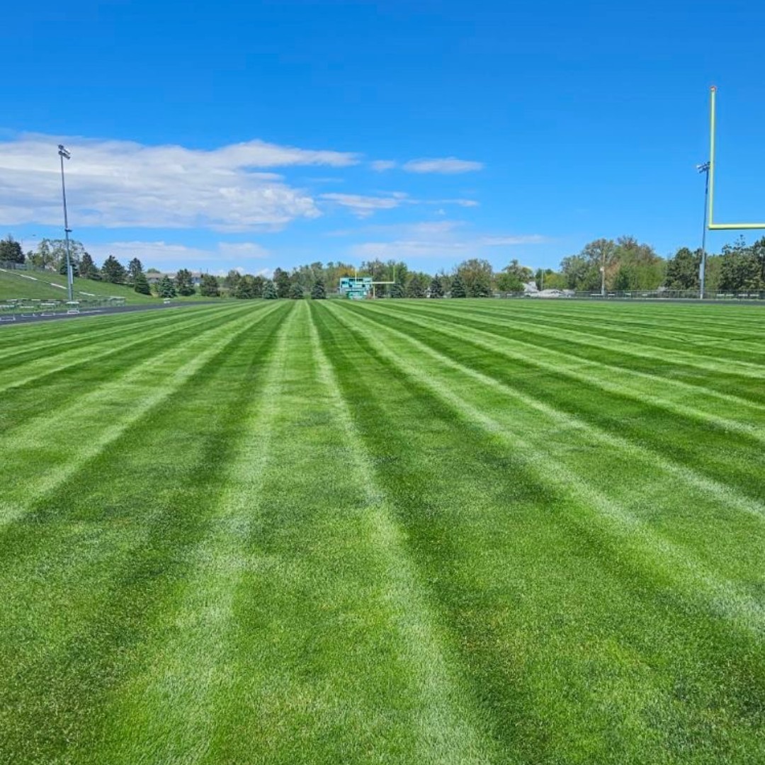There is no better way to start a day than with a gorgeous picture of HGT 🏈 this amazing field is at Wilber-Clatonia High School in Wilber, Nebraska. #GrassIsGood #KeepItReal