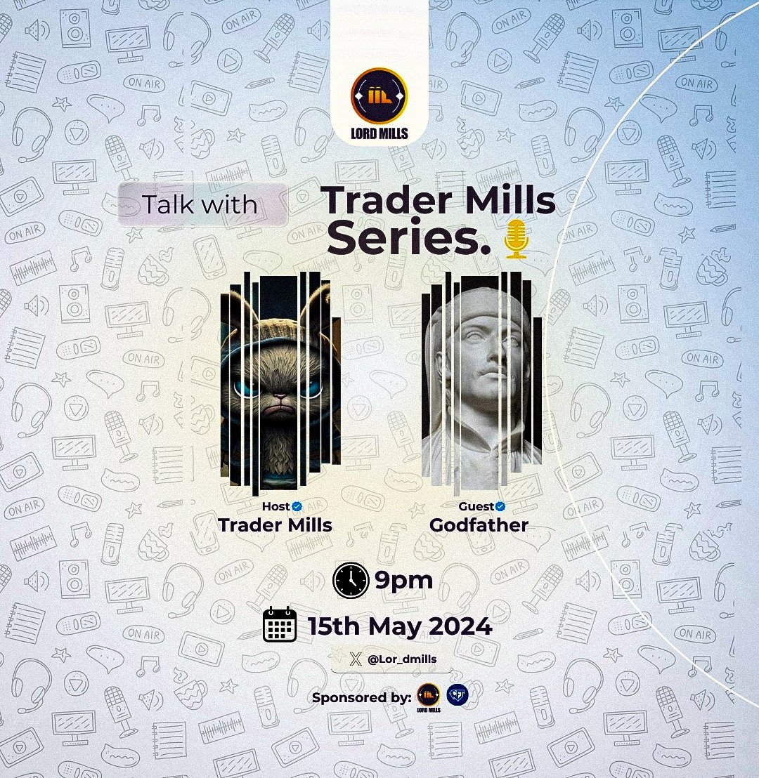 “TALK WITH TRADER MILLS SERIES” - EP 13 Hey folks, it’s another episode of TWTM. I'm thrilled to present to you @LeveragedGiant ⏱️ 9pm Nigerian time on Wednesday [15th of May] He would be sharing with us insights about his trading journey and also some secrets to…