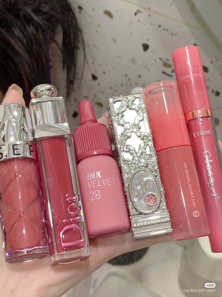 Pink lip products