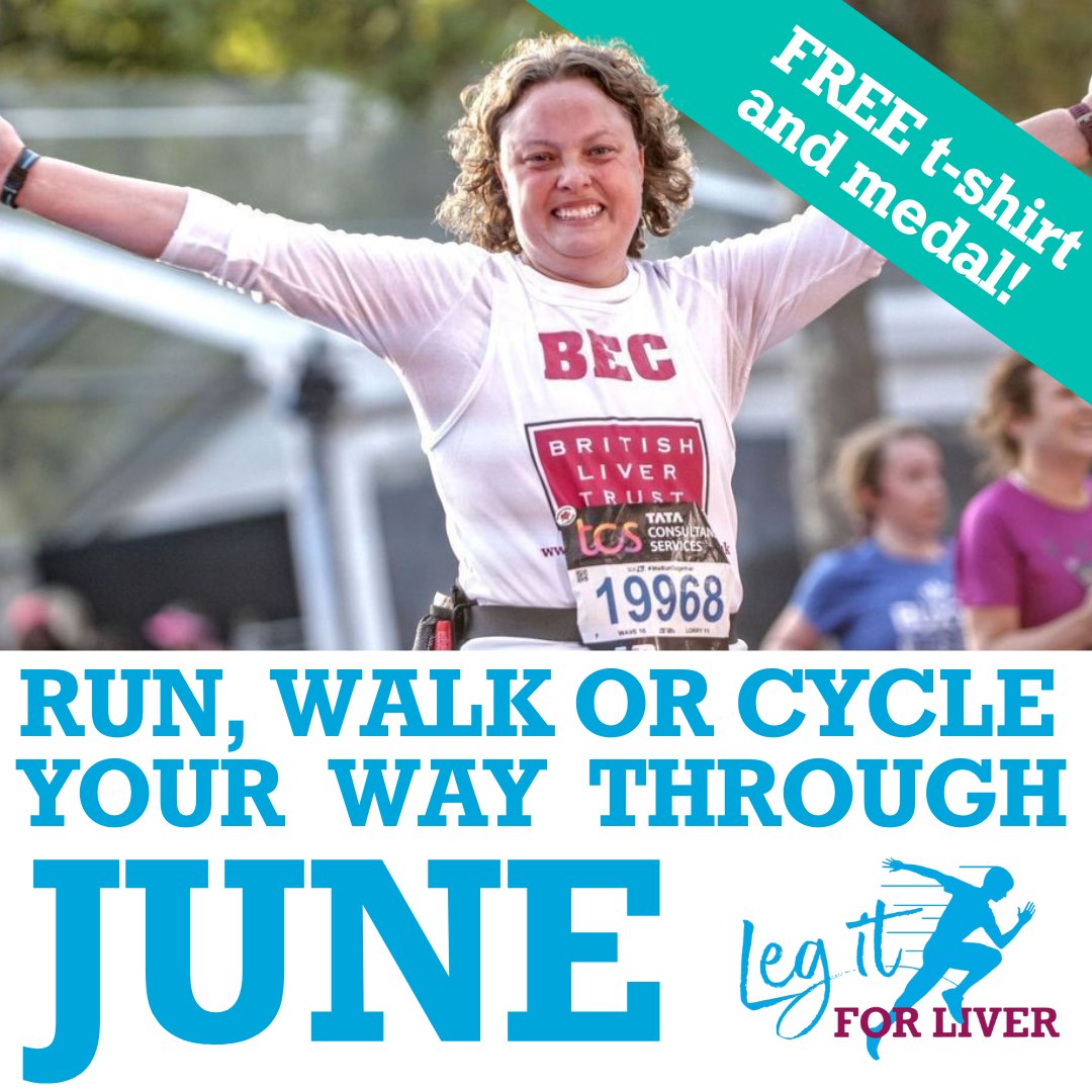 Are you ready to #LegItForLiver? Set you own running, walking or cycling challenge this June and raise vital funds and awareness to support our work! Register today: britishlivertrust.org.uk/how-you-can-he…