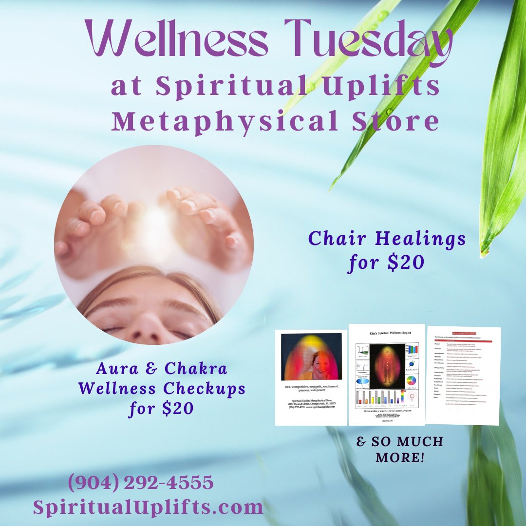 Need some time for relaxation and renewal? Stop by for our 'Wellness Tuesday' specials! We hope to see you soon. #metaphysical #metaphysicalstore #spiritual #healing #spirituality #wellness