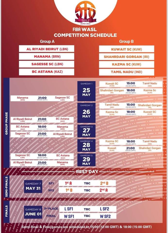 WASL SCHEDULE ~F