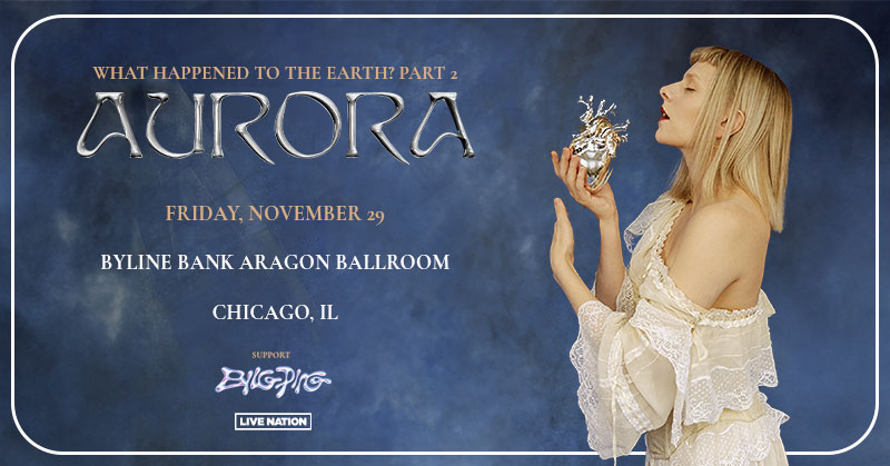 📣 JUST ANNOUNCED 📣 🎶 @AURORAmusic - What Happened To The Earth? Part 2 Tour with Biig Pig 📅 Friday, November 29 🎫 Unlock presale tickets Wednesday @ 10am (code: SOUNDCHECK) | General onsale begins Friday @ 10am | livemu.sc/3WBsMLr