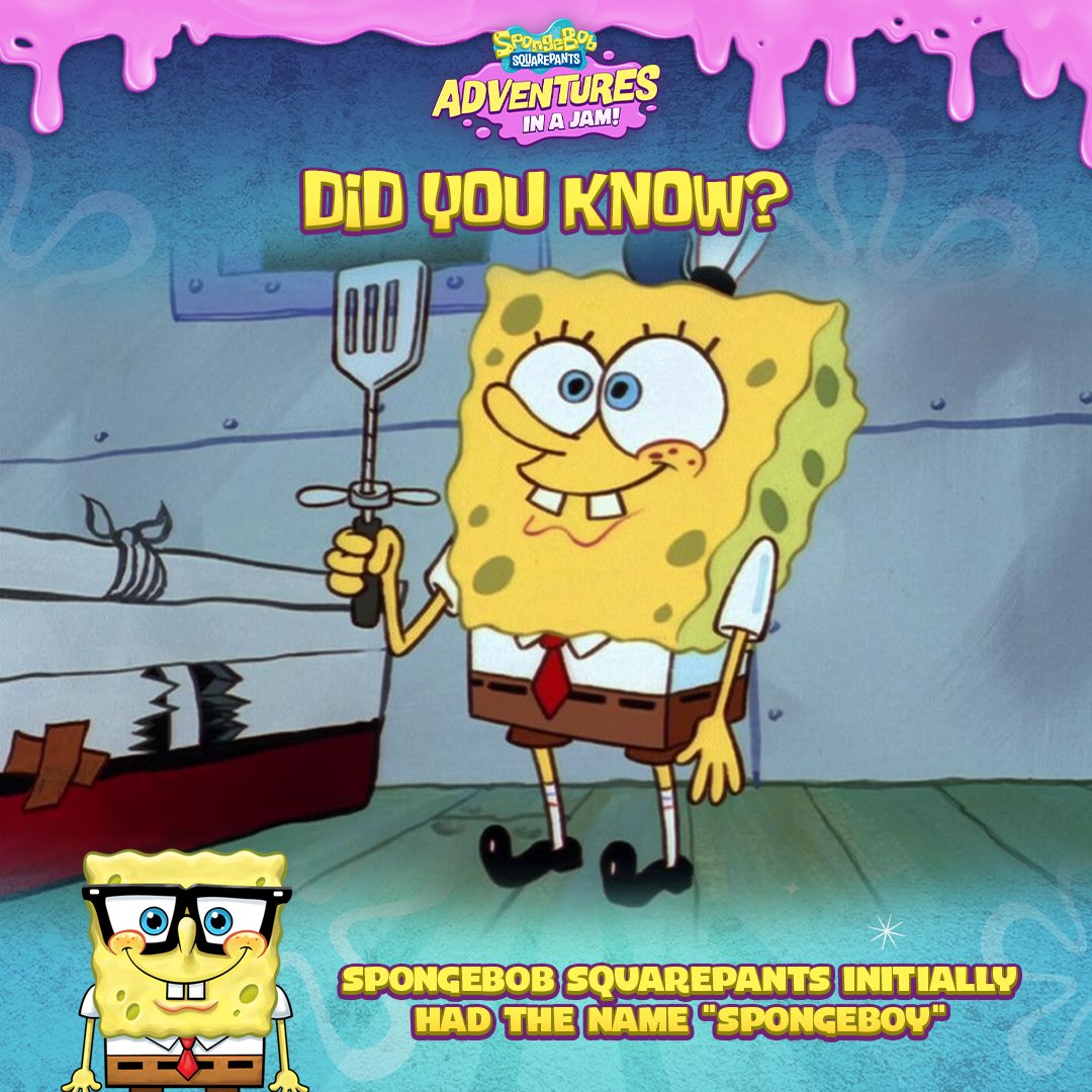 Did you miss our DYK? 👀

Our lovely Sponge was going to be named differently at the beginning...🧽

Did you know this? Let us know if you want to know more fun facts about other characters!👏

#spongebobadventures #dyk #mobilegames #spongebobmeme #spongebob #spongebobsquarepants