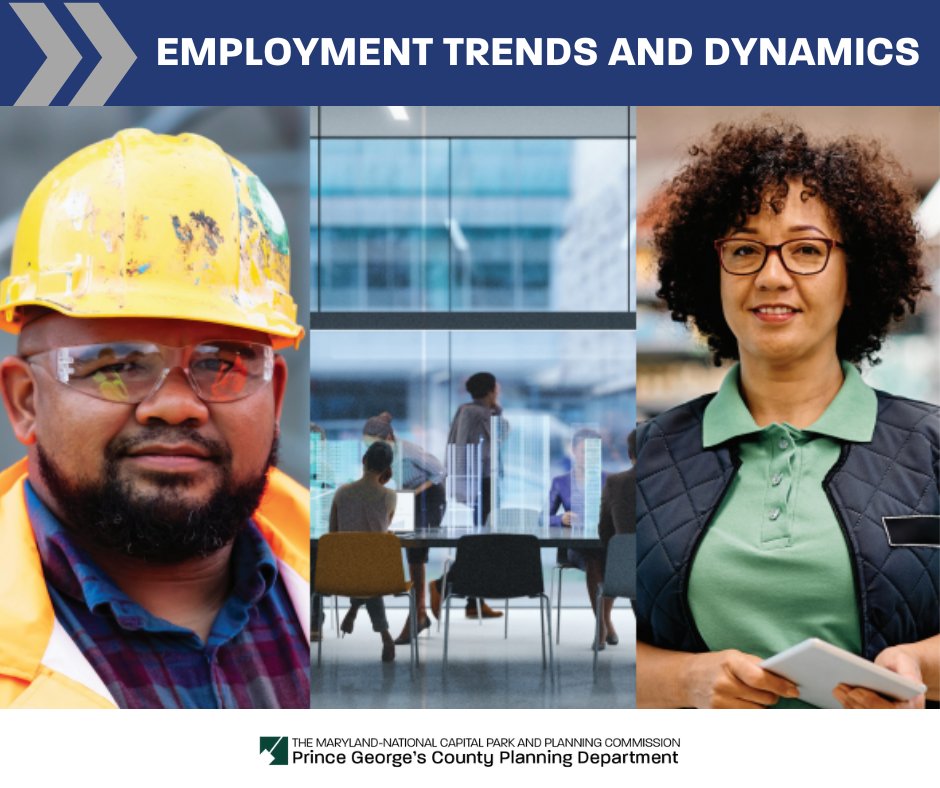 Industries that experienced major gains in Prince George’s County from 2011-2021:
🚚 Transportation and Warehousing
👷‍♀️ Construction
🧪 Professional/Science/Technical Services
Find out more: pgplan.org/jobtrends
#PGCounty #JobGrowth #Employment #Careers #Workforce