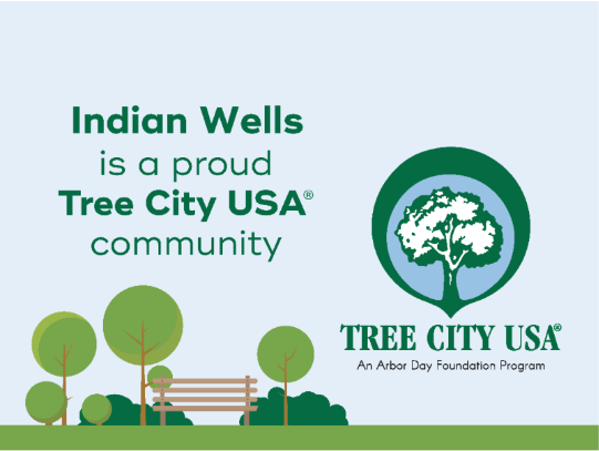 #IndianWells is a proud #TreeCityUSA! 🌳

This spring, our City earned a Tree City USA Growth Award from @ArborDay, joining an elite group of less than 15% of cities that are going above and beyond the four standards of Tree City USA in tree care and community engagement. 🌎🌲