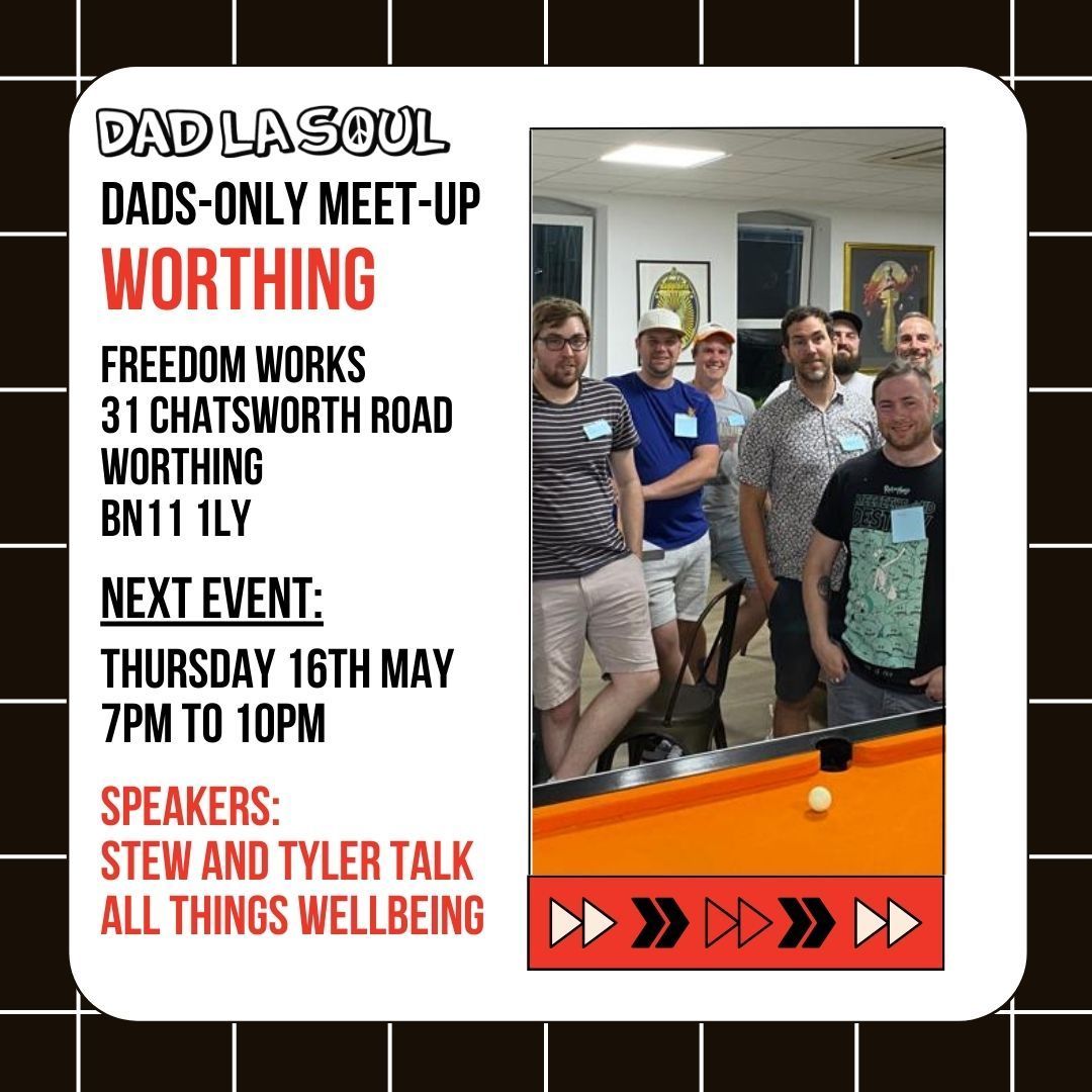 Free drinks, board games, open chat, new dad friends, an interesting talk about wellbeing...it's the winning formula for Worthing Dads-Only Meet-Up and it's back on Thursday night. Come along and take a night off. Get a ticket >>> buff.ly/3PJx3bV
