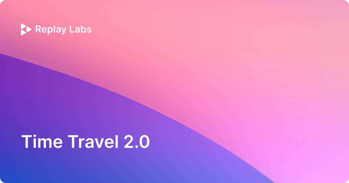 Last week we announced <a href="/replayio/">Replay</a> Chrome for Mac.

Tomorrow we'll be previewing the next big thing at #ReactConf 🚀