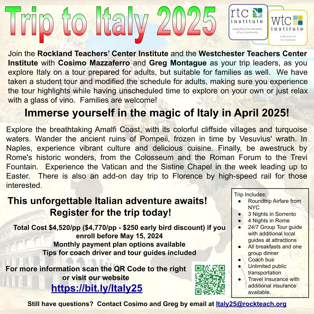 Today is the LAST DAY to sign up for the magic of Italy trip! Doors are closing tomorrow --> bit.ly/Italy25 #travel #teachertravel #summerbreak #summertravel