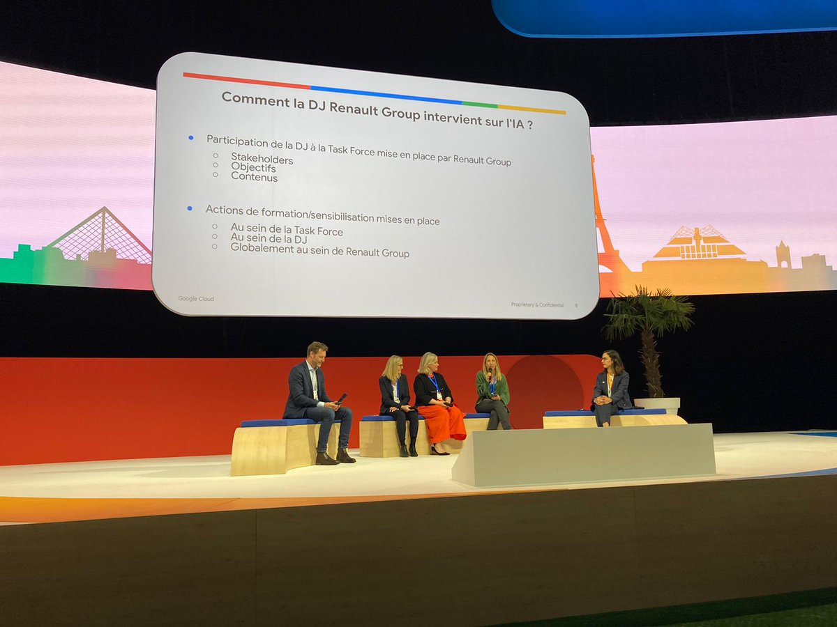 [#GoogleCloudSummit] En direct de la conférence "#Gouvernance des systèmes d'#IA, comment associer vos équipes juridiques pour une adoption réussie par votre entreprise", avec l'intervention de Fleur ALLAIN, LEGAL MANAGER IS/IT <a href="/renaultgroup/">Renault Group</a> &amp; <a href="/wearemobilizers/">Mobilize</a> @GoogleCloudSummit