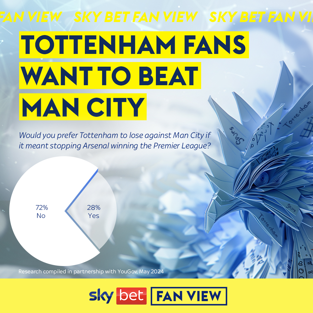 Even if it paves the way for Arsenal... 👀 #THFC #SkyBetFanView