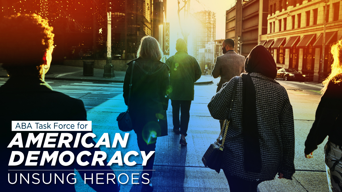 Tomorrow, May 15, is the last day to nominate someone who goes above and beyond to support democracy and our elections for our Unsung Heroes of Democracy Award! @ABAEsq members, make your nominations count! 
Details: tinyurl.com/5easnm8y 
#UnsungHeroes #ABA