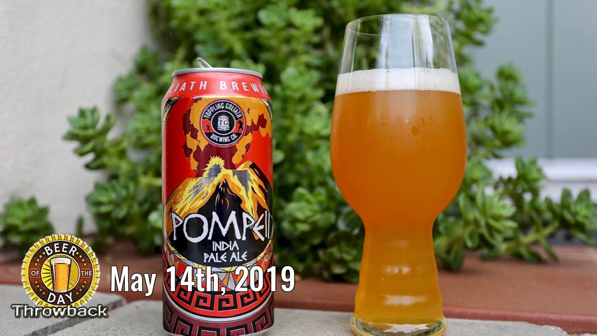 Beer of the Past for May 14th, 2019: Pompeii from Toppling Goliath Brewing Company (botd.us/mZkZTc) in Decorah, IA. #craftbeer #beertography #beersnob #lovebeer #beergeek #ilovebeer #drinklocal #beer @TGBrews