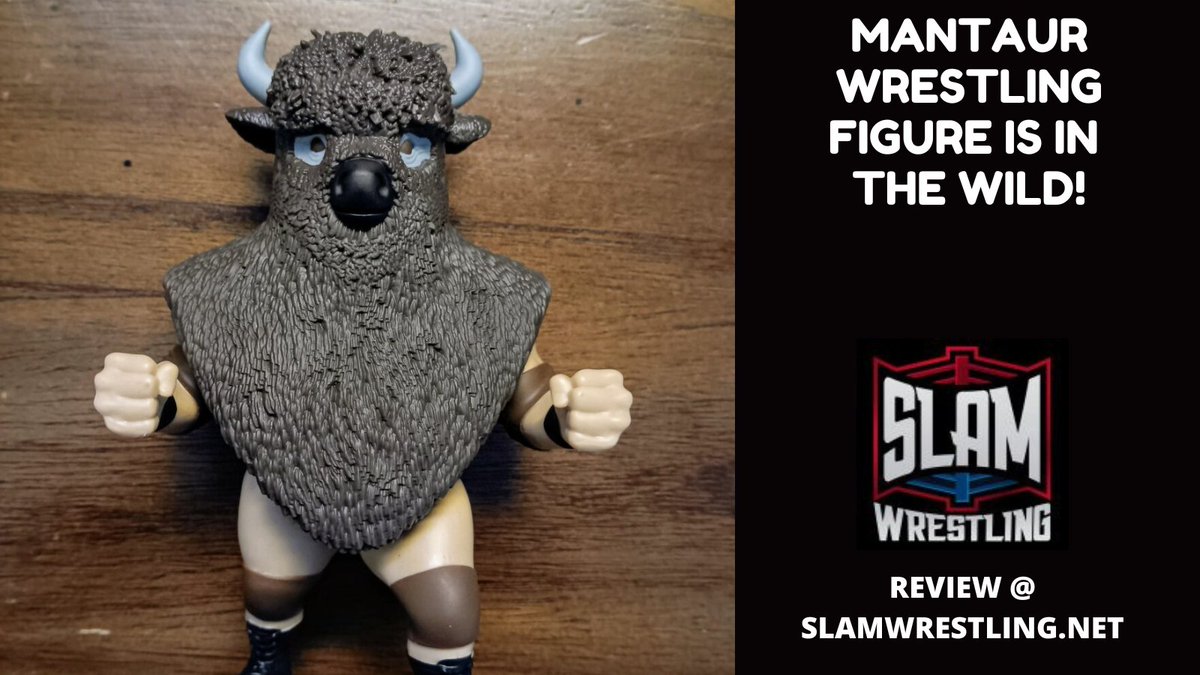Sometimes, in the name of doing a review for @SlamWrestling, @_WorkingStiff has to open a wrestling figure from its package and play with it. Tough job. Here's his report on the new Mantaur (Mike Halac) figure just released by @KShawnng: slamwrestling.net/index.php/2024…