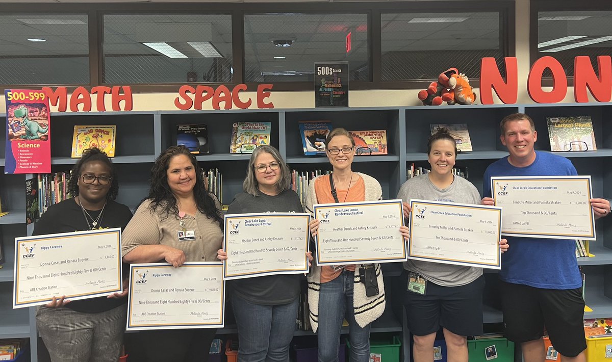 It was an exciting day at ABE on Thursday when the CCEF Prize Patrol surprised 6 of our teachers! <a href="/ABETerrapins/">Armand Bayou Elem.</a> <a href="/ccisd_ef/">CCEF</a>  #ccisdmoments