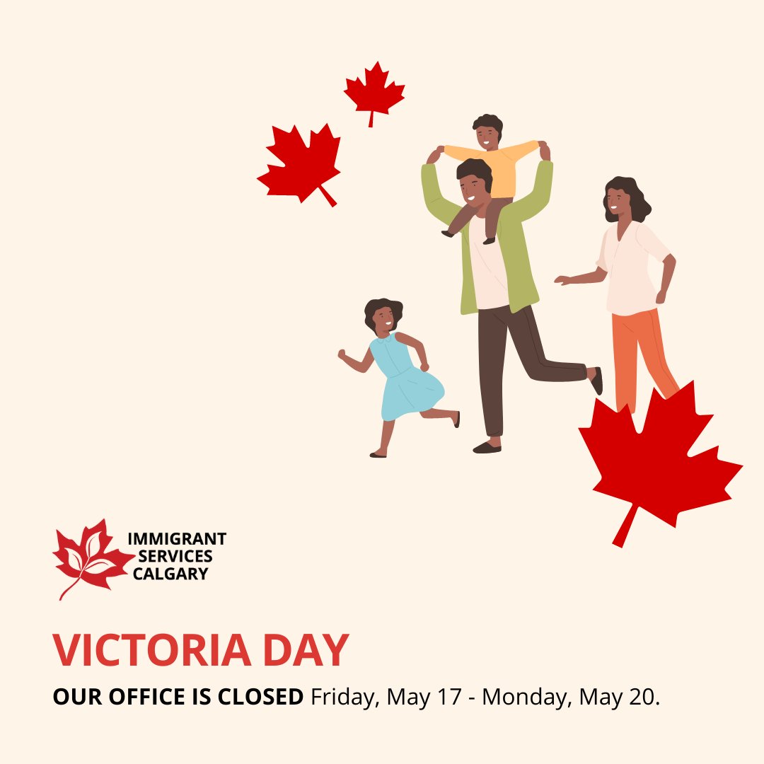 📅 Friendly reminder: @ISCyyc offices will be closed for Victoria Day on May 17-20. Whether you're celebrating with fireworks, picnics, or relaxation, we wish you a safe and enjoyable holiday. #VictoriaDay #LongWeekend #OfficeClosure