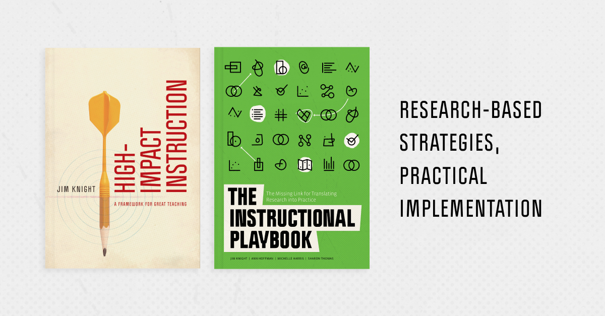 Everything a #coach needs in their toolkit! High-Impact Instruction focuses on #teachingstrategies in 4 key areas. Meanwhile, The Instructional Playbook helps coaches organize those strategies into a living document.

More books by @jimknight99: ow.ly/qggC50RtYZg