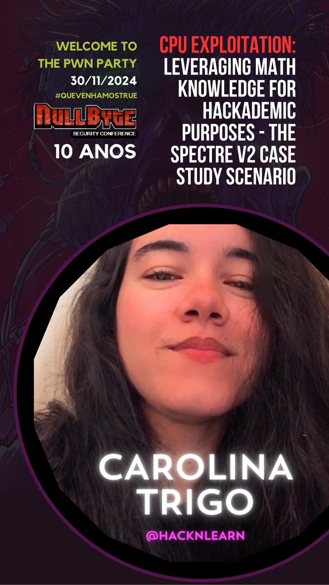 CPU Exploitation: leveraging math knowledge for hackademic purposes - an Spectre V2 Case Study Scenario by Carolina Trigo