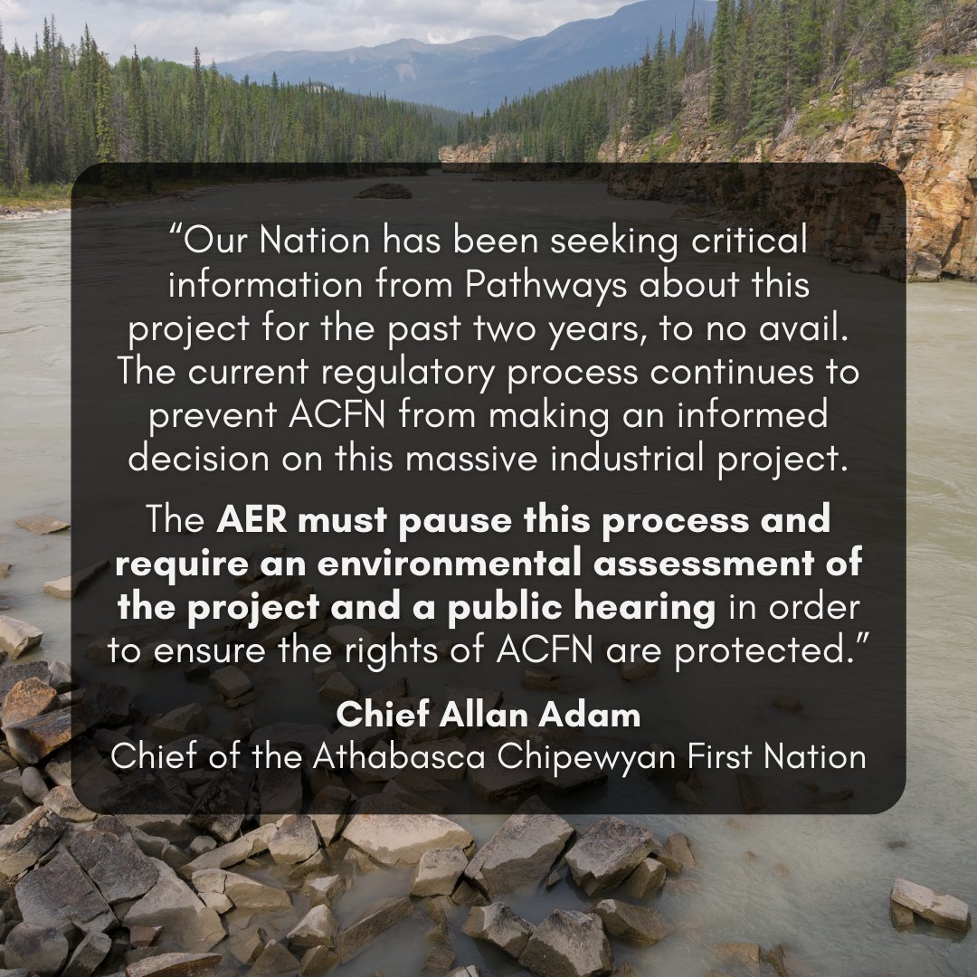 Carbon capture infrastructure poses significant health, environmental & financial risks for local communities Yesterday we requested Alberta properly assess the risks of Pathways Alliance mega #CCS project The communities that would bear all of the risks deserve real answers