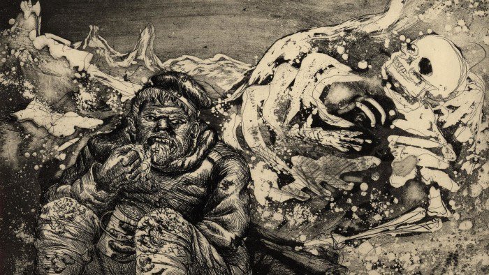 German painter and Great War veteran Otto Dix publishes a portfolio of 50 etchings he calls Der Krieg (The War.) 

It includes haunting pieces such as ‘Stormtroopers Advancing Under Gas’ (pictured first). 

Many of Dix’s displayed paintings are so disturbing to fellow veterans…