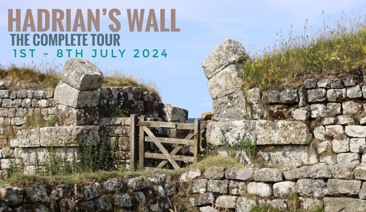 My friends the tour has a few places left to fill and I promise it will be a great chance to travel the whole length of #HadriansWall with me as your guide, booking ends soon hiddenhistory.co.uk/tour-item/hadr…