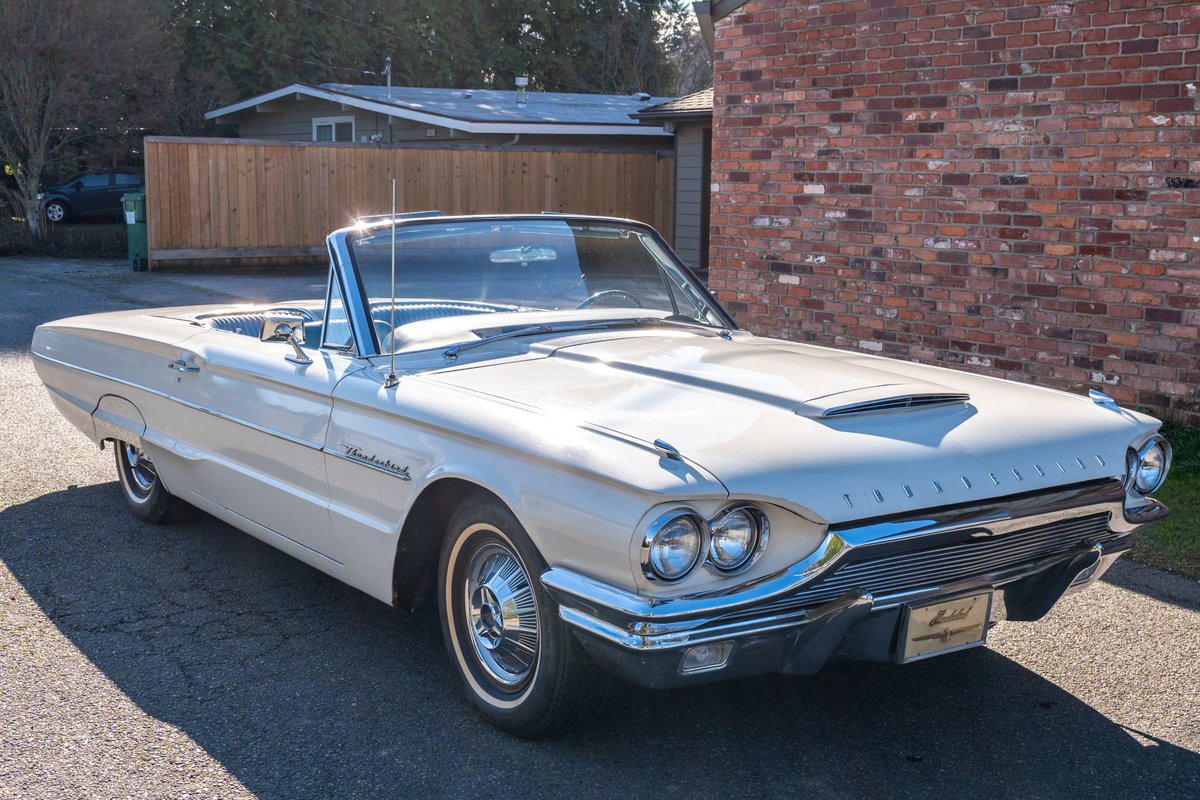 Ups For Dealers: 1964 Ford Thunderbird Convertible: This 1964 Ford Thunderbird convertible is powered by a 390ci V8 mated to a Cruise-O-Matic three-speed automatic transmission and is finished… dlvr.it/T6stYk Bringatrailer.com #carsofinstagram #carporn #classiccar