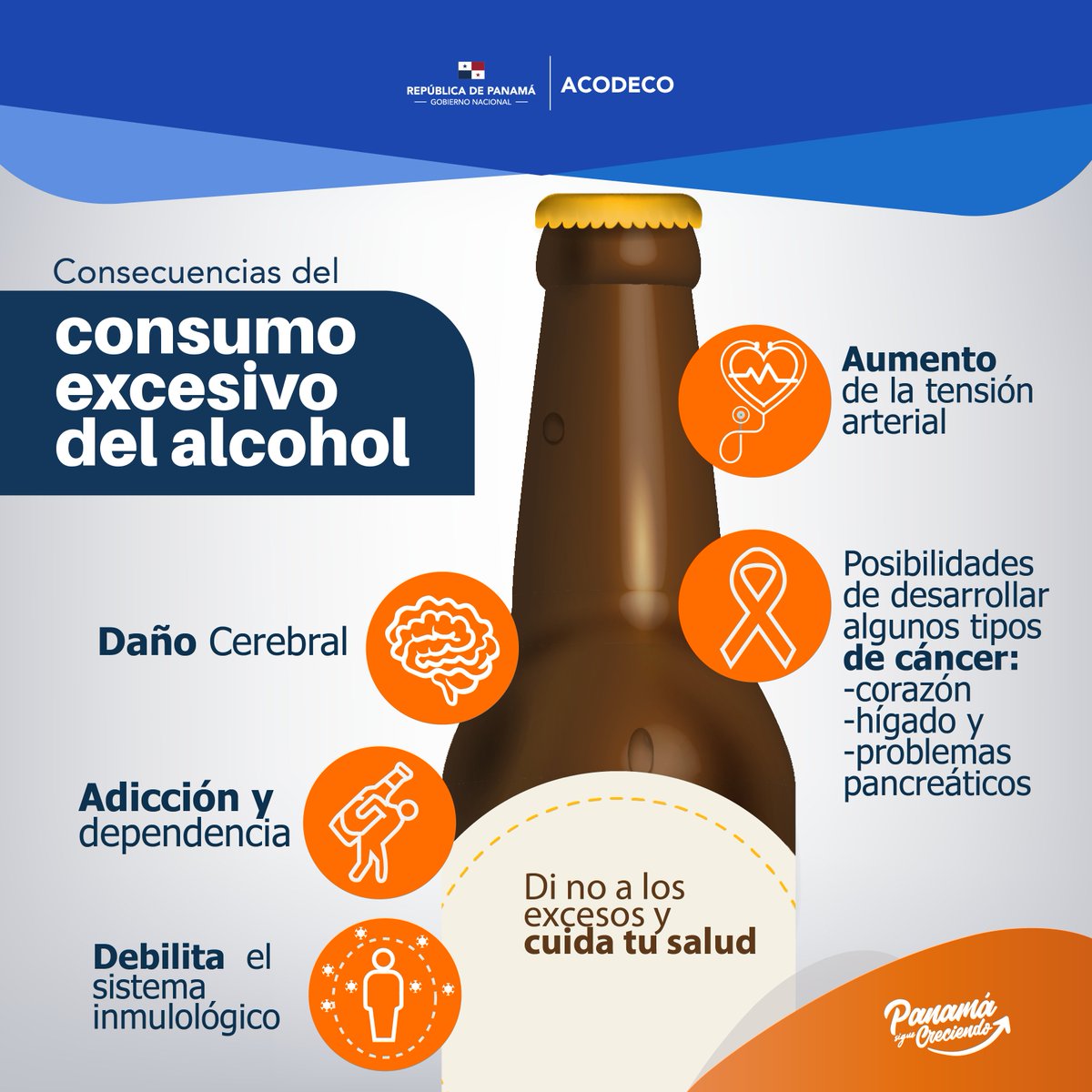 Está comprobado que el consumo excesivo de alcohol tiene riesgos para la salud, a largo plazo.  Sea prudente y controle su consumo.
#Consumoresponsable
#SiempreVigilantes🔍