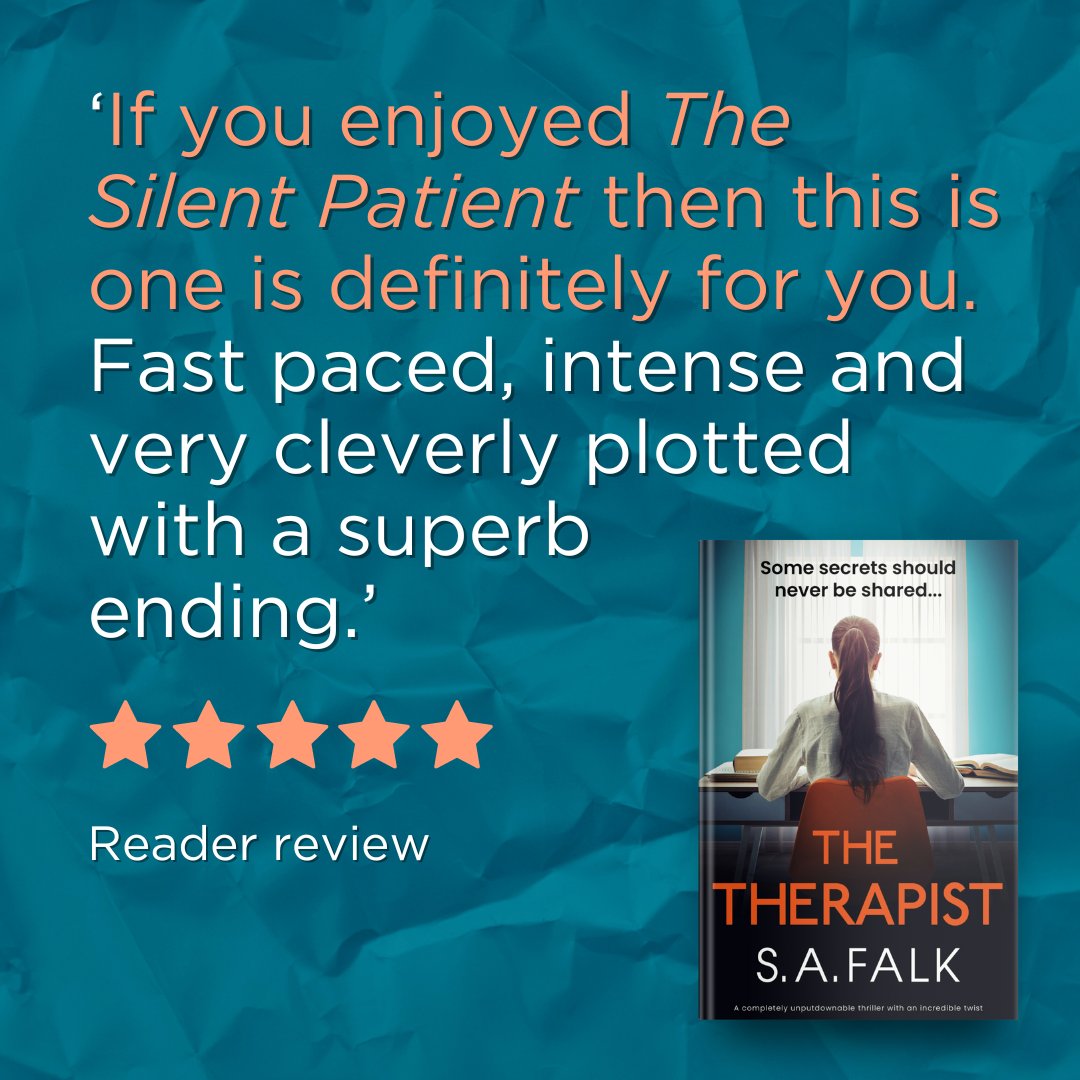 🤯 When readers compare a book to The Silent Patient and authors like Mike Omer and Freida McFadden you know it's going to be GREAT.

⚡  Dive into The Therapist by S.A. Falk today: geni.us/191-rd-two-am

#psychologicalthriller #bookreview #newbooks