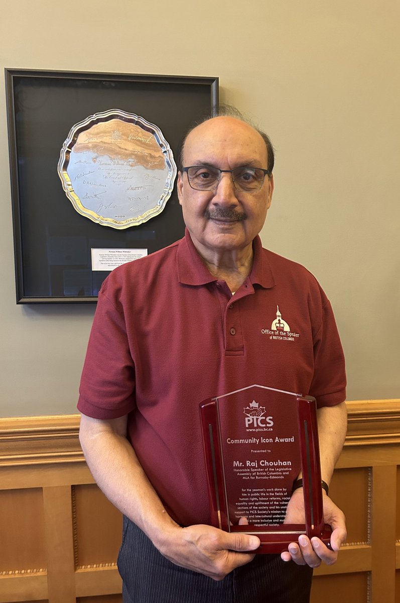 I am honoured to receive a Community Icon Award from @PICSSociety for my work in public life. I have always shared the organization’s mission to promote intercultural understanding, inclusivity, and respect, and I am humbled to be recognized in this way.