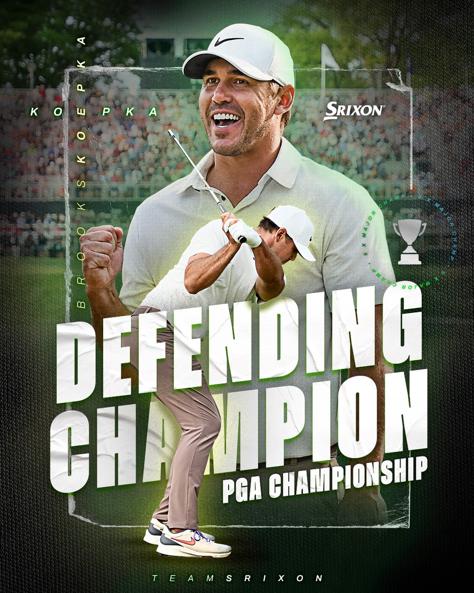 Your defending 2023 PGA Champion, @BKoepka. 🏆 #TeamSrixon