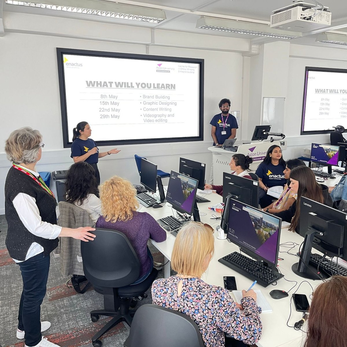 Great things happen when you #collaborate, #integrate and up-skill 🧡 There was great feedback from our #Ukrainian clients that attended recent @AstonUniversity #DigitalMarketing sessions. The sessions look at areas including graphic design, content creation and videography.