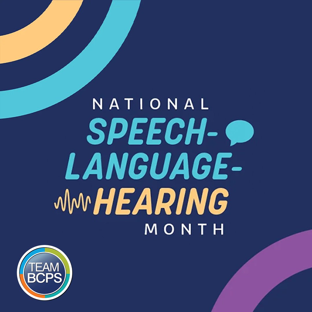 🌟 May is National Speech-Language-Hearing Month! Please join us in recognizing our amazing #TeamBCPS speech-language pathologists and audiologists.