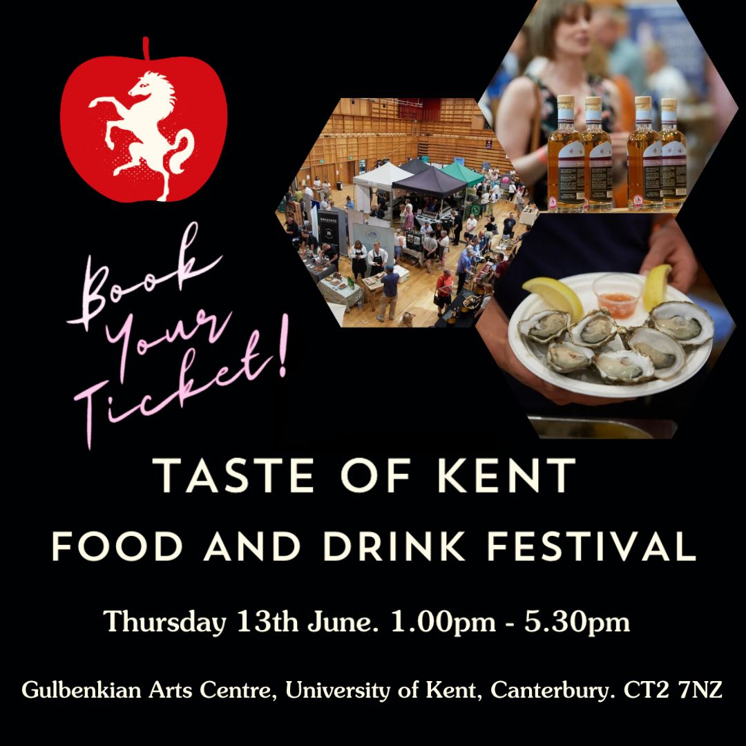 Join us at the Taste of Kent Food & Drink Festival
Thursday 13th of June at the Gulbenkian, Canterbury

Book your tickets here (£6 in advance) tickettailor.com/events/tokaawa…