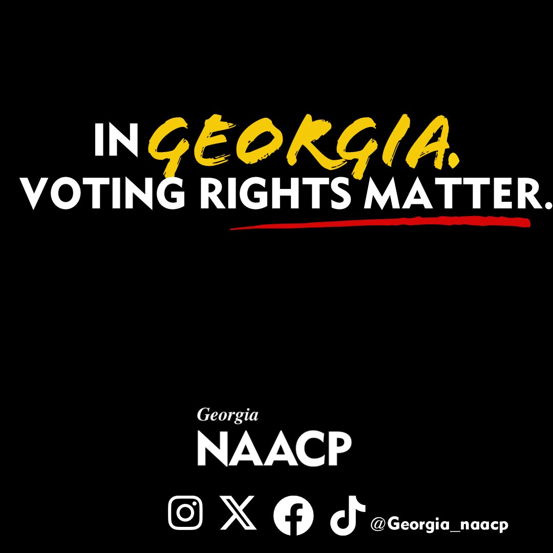 We are officially 7 days out from the Primary Election in Georgia. Early Voting is happening in Georgia. Please #GoVote. There are big races for DAs, Judges, County Commissioners, Congress and Sheriff. Make sure your voice is heard. #gapol #GeorgiaNAACP #NAACP