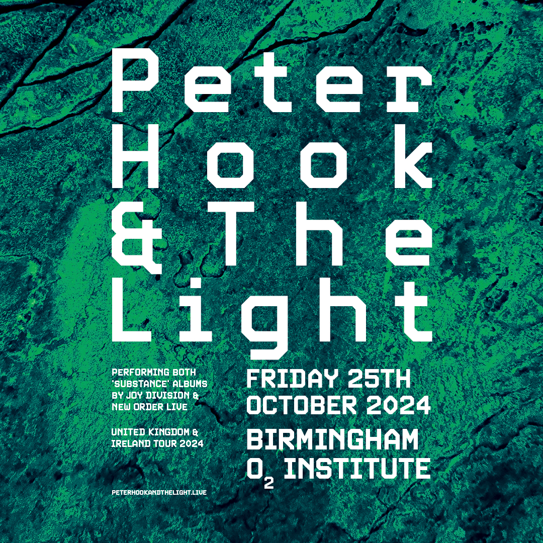 .@PeterHook & The Light are back with live dates that will see the band play the 'Substance' albums by Joy Division and New Order in full, here on Friday 25 October. Tickets on sale - amg-venues.com/NazQ50RFChp