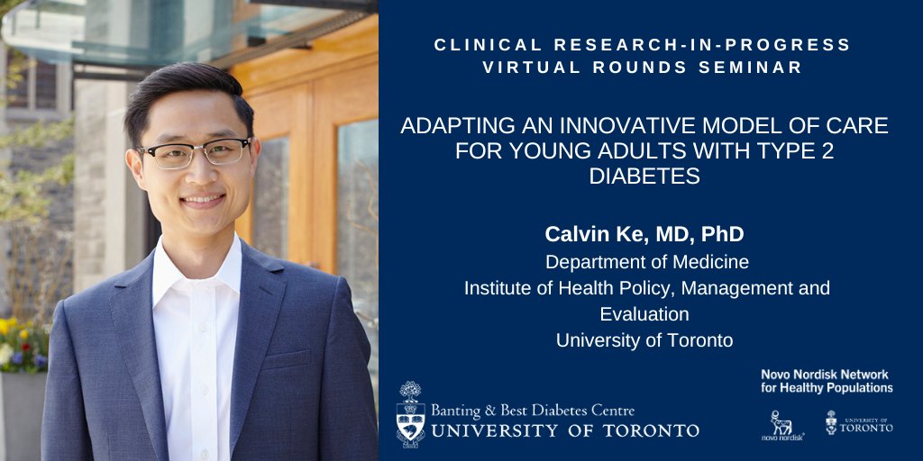 Join us on Monday, May 27 from 12 to 1 p.m. for our virtual Joint Clinical & Population Research-in-Progress Rounds with @NHP_UofT. The featured speaker is @CalvinKe. Register now! utoronto.zoom.us/meeting/regist…