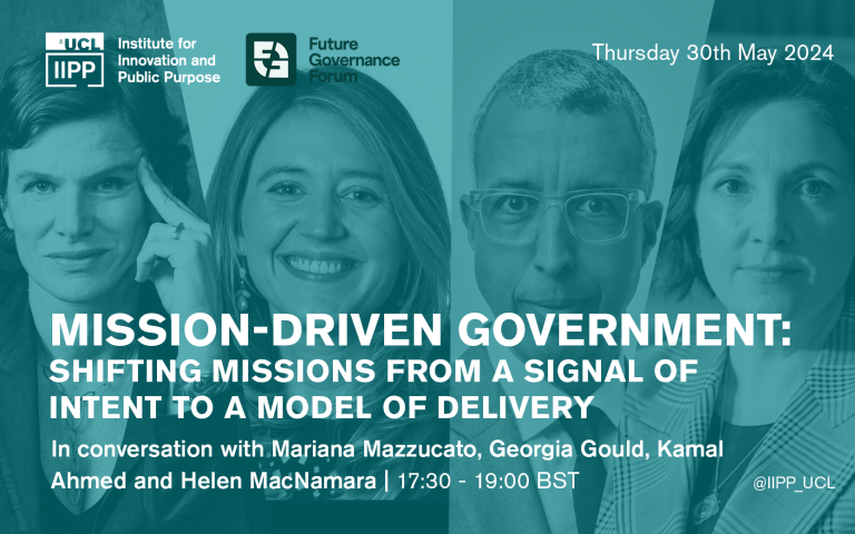 Join us on 30 May 2024 at 17:30 BST for the launch of the Mission Critical report by IIPP Director @MazzucatoM & Cllr @Georgia_Gould on their vision for mission driven governance in the UK. Register here ➡️ ucl.ac.uk/bartlett/publi… In partnership with #FutureGovForum