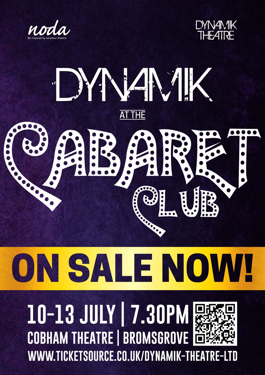 ⭐️ ON SALE NOW! ⭐️

🎺Dynamik at the Cabaret Club 🎺
📅 10th - 13th July 2024
📍 Cobham Theatre, Bromsgrove.
💵 £16 - £20
🚪 Doors open 6.30pm
🎭 Show begins at 7.30pm
🎟 - ticketsource.co.uk/whats-on/broms…