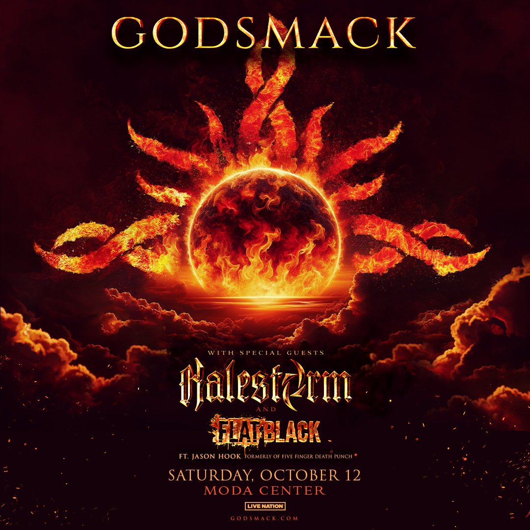 Freaks! We're so excited to announce that we'll be in Portland, OR on October 12th supporting the awesome @Godsmack at Moda Center! We're so excited to be a part of this show. @Flatblackmusic will be there too, so don't miss out! Tickets are on sale Friday🤘