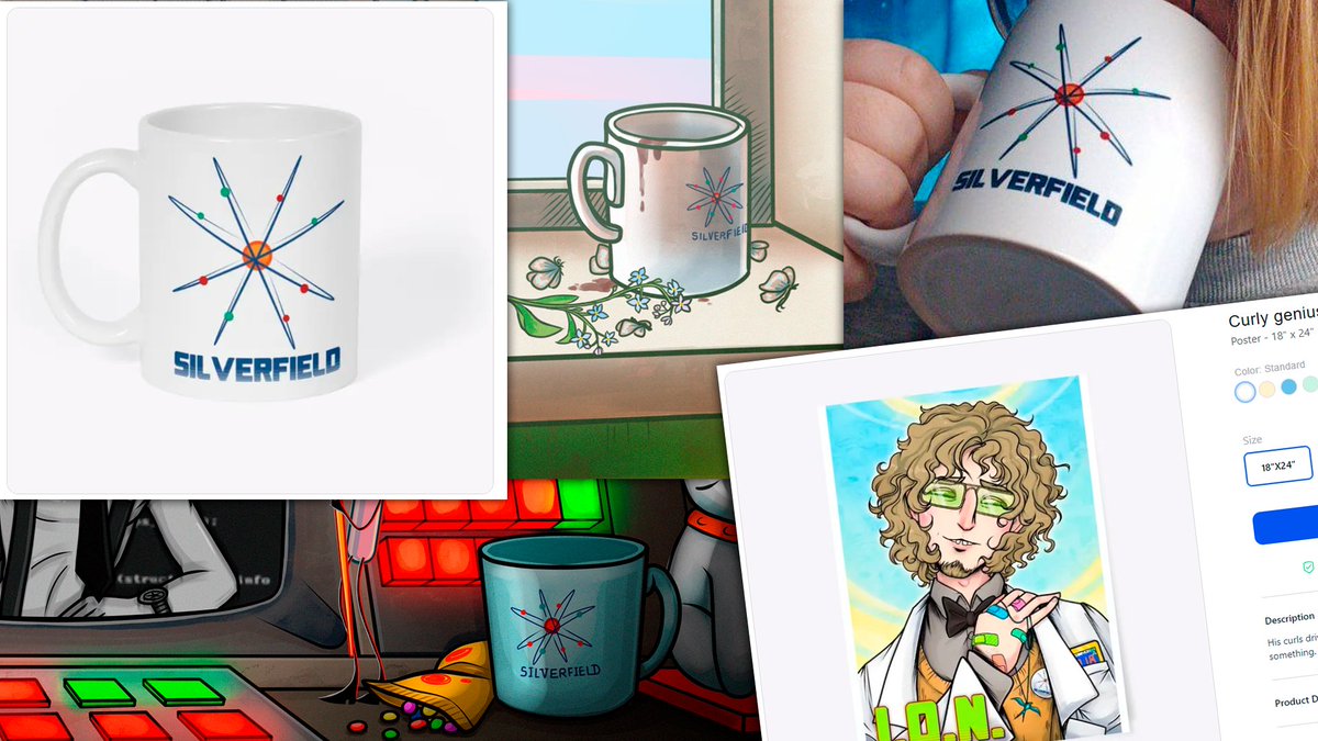 I MADE A SILVERFIELD MUG I MADE THE OFFICIAL CORPORATE MUG OF THE SILVERFIELD NPP (and a cute new poster with Cracklin and other things) #ION #IONobjectshow #merch