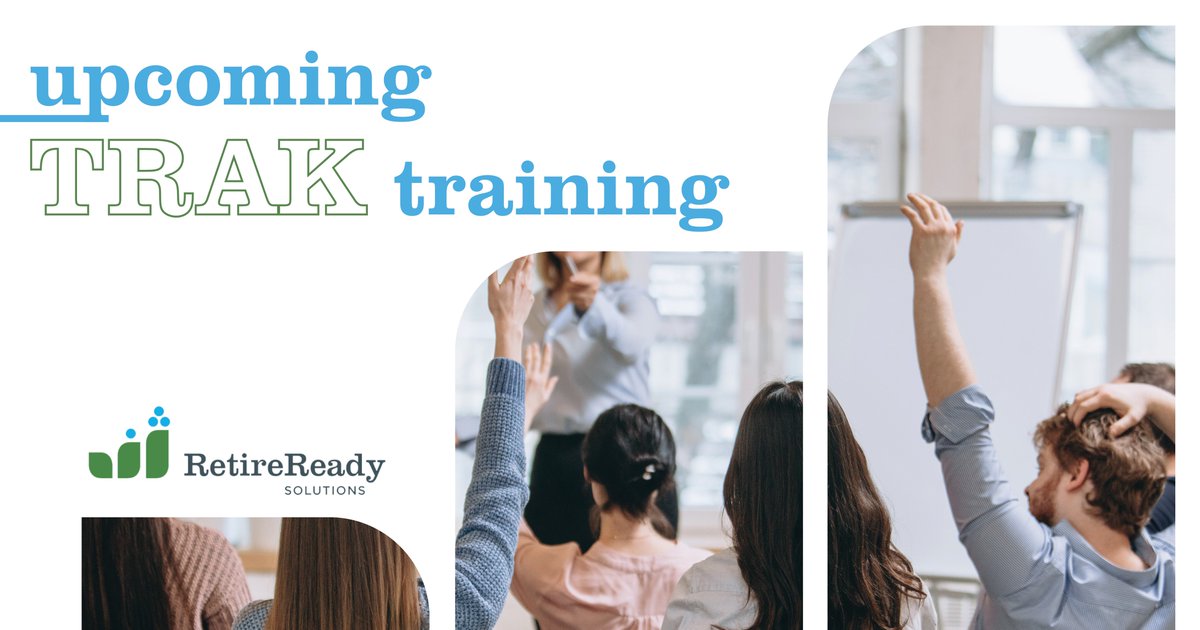 Get the most out of TRAK by joining one of our training webinars, free for registered users of the retail version of TRAK. Sign up here: bit.ly/3KdPHpa #RetireReady #RetirementPlanning #403b #401k #TRAK #TheRetirementAnalysisKit