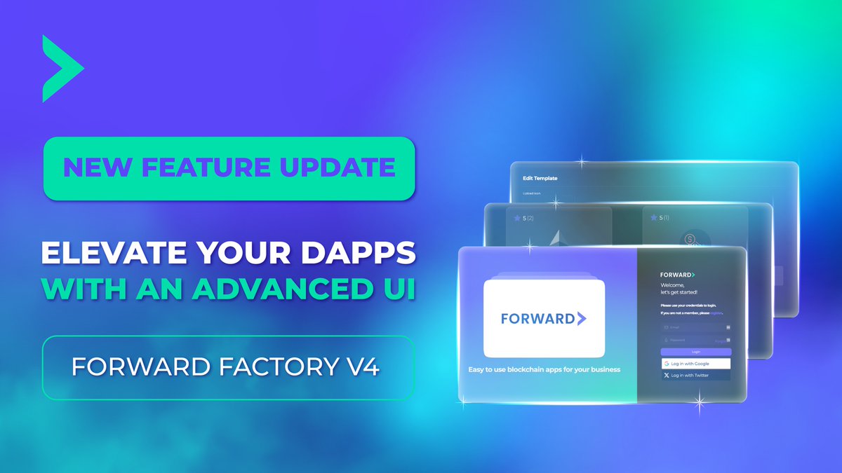 New Features in Forward Factory V4! 🛠 We're revamping our UI to make your Web3 journey smoother and smarter than ever! With our fresh and intuitive interface, navigating and building on Web3 has become accessible for everyone – from beginners to devs! Our new AI-driven tools